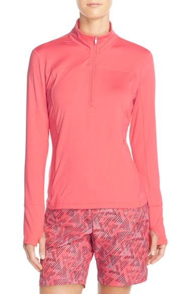 Women's Adidas 'essentials Rangewear' Half Zip Top