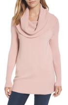 Women's Halogen Convertible Neck Sweater, Size - Pink