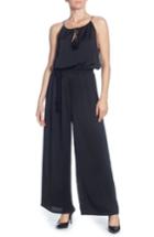 Women's Catherine Catherine Malandrino Lake Satin Jumpsuit - Black