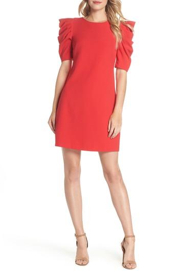 Women's Chelsea28 Puff Sleeve Shift Dress - Red