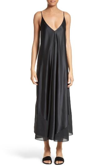 Women's T By Alexander Wang Silk Charmeuse Midi Dress