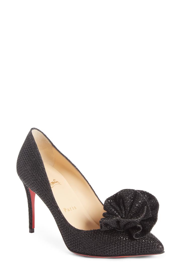Women's Christian Louboutin Anemosea Pointy Toe Pump Us / 36eu - Black