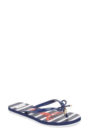 Women's Kate Spade New York 'nova' Flip Flop M - Grey