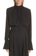 Women's Marc Jacobs Flare Cuff Silk Top - Black