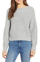 Women's Leith Chunky Crewneck Pullover Sweater, Size - Grey