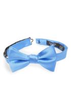Men's Nordstrom Men's Shop Solid Silk Bow Tie, Size - Blue