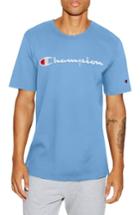 Men's Champion Heritage Embroidered Logo Tee - Blue