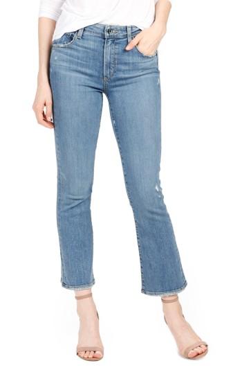 Women's Paige Transcend - Colette High Waist Crop Flare Jeans - Blue