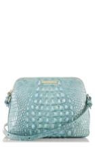 Brahmin Mini Syndey Embossed Leather Crossbody Bag - Blue