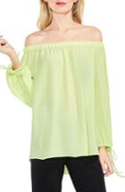 Women's Vince Camuto Tie-cuff Off The Shoulder Blouse - Green