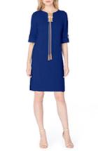 Women's Tahari Tassel Shift Dress - Blue