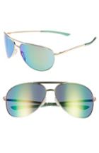 Women's Smith Serpico 2 65mm Mirrored Chromapop(tm) Polarized Aviator Sunglasses -