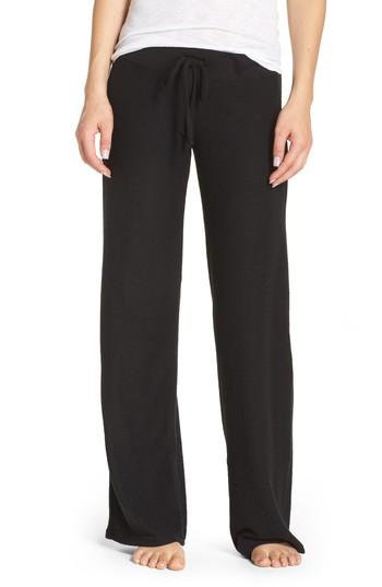 Women's Make + Model Best Boyfriend Brushed Hacci Lounge Pants, Size - Black