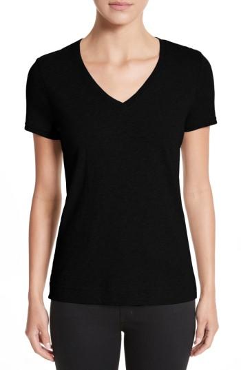 Women's Adam Lippes V-neck Tee - Black