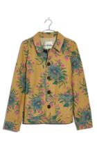 Women's Madewell Painted Blooms Workwear Jacket - Beige