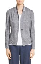 Women's Fabiana Filippi Grosgrain Stripe Jersey Jacket Us / 42 It - Blue