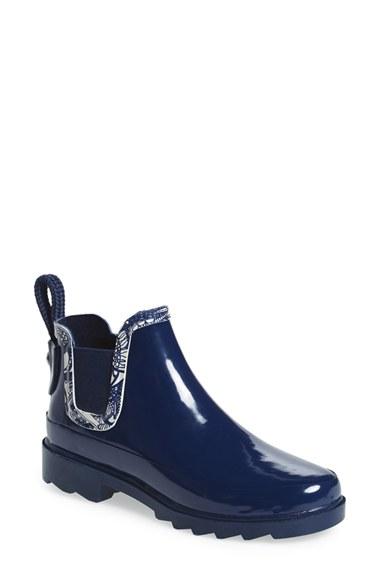 Women's Sakroots 'rhyme' Waterproof Rain Boot M - Blue