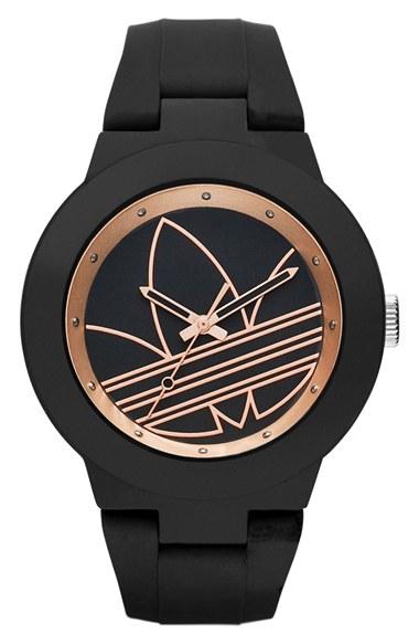 Women's Adidas Originals 'aberdeen' Silicone Strap Watch, 41mm