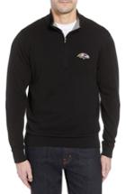 Men's Cutter & Buck Baltimore Ravens - Lakemont Fit Quarter Zip Sweater