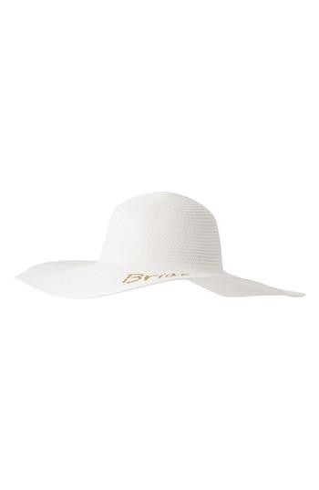 Women's Cathy's Concepts Bride Sequin Straw Hat - Metallic