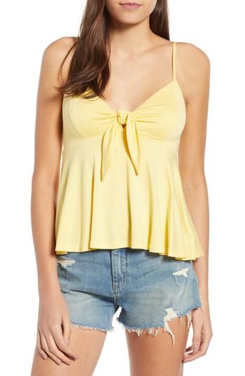 Women's Hiatus Knot Front Camisole - Yellow