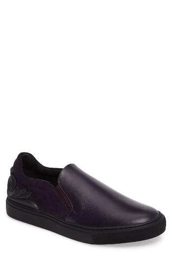 Men's Versace Collection Baroque Slip-on -6.5us / 39eu - Burgundy