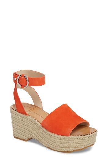 Women's Dolce Vita Lesly Espadrille Platform Sandal M - Orange
