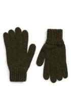 Men's Barbour Wool Gloves - Green