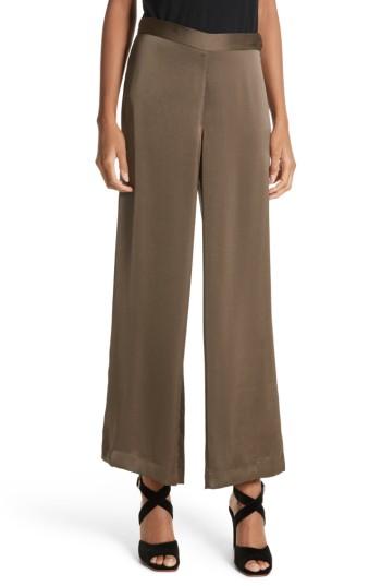 Women's Rachel Comey Cleric Satin Wide Leg Pants - Beige