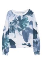 Women's Caslon Blouson Sleeve Sweatshirt, Size - White
