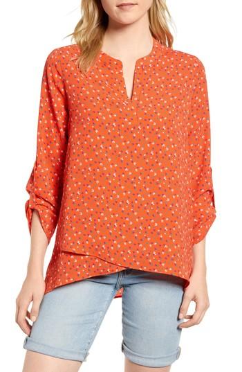Women's Gibson X Living In Yellow Erin Crossover Tunic - Red