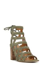 Women's Sarto By Franco Sarto Connie Block Heel Cage Sandal M - Green