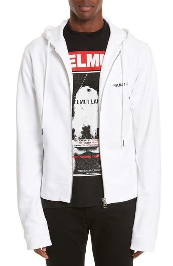 Men's Helmut Lang Zip Hoodie - White