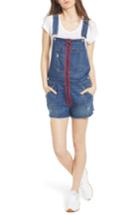 Women's Hudson Jeans Joey Exposed Zip Shortalls - Blue