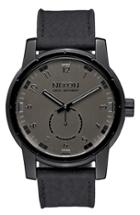 Men's Nixon 'the Patriot' Leather Strap Watch, 45mm