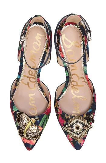 Women's Sam Edelman Tabby Embellished Pump W - Blue