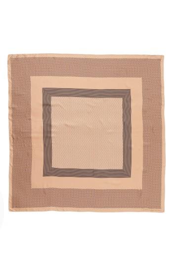 Women's Stella Mccartney Mixed Print Silk Scarf, Size - Brown