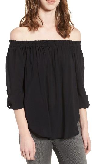 Women's Splendid Off The Shoulder Blouse - Black