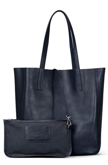 Shinola Medium Leather Shopper - Blue