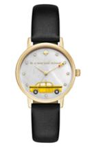 Women's Kate Spade New York Metro Taxi Leather Strap Watch, 34mm