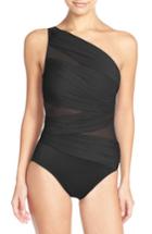Women's Miraclesuit Jena One-shoulder One-piece Swimsuit - Black