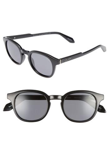 Men's Quay Australia Walk On 47mm Polarized Sunglasses - Black / Smoke Lens