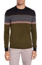 Men's Ted Baker London Giantbu Slim Fit Wool Blend Sweater (xl) - Green