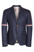 Men's Thom Browne Stripe Trim Sport Coat