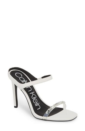 Women's Calvin Klein Dala Strappy Mule M - White