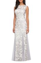 Women's Alex Evenings Tulle Mermaid Gown - Metallic