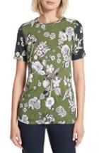 Women's Ted Baker London Adren Floral Print Tee - Green