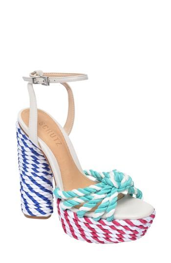 Women's Schutz X Adriana Lima Shulis Sandal .5 M - Black