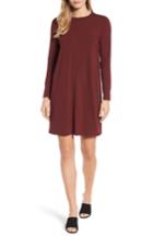 Women's Eileen Fisher Jersey Shift Dress, Size - Burgundy