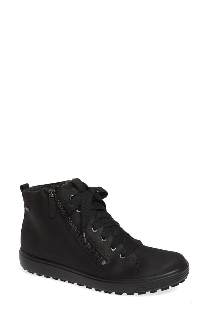 Women's Ecco Soft 7 Tred Gore-tex Bootie -5.5us / 36eu - Black